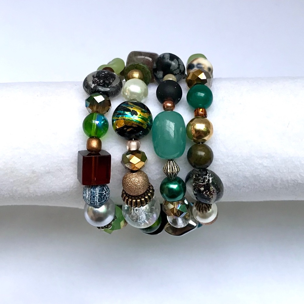 Handmade Bracelet with Vintage and Modern Elements (NB49-5H) New Without Tags - Picture 5 of 9
